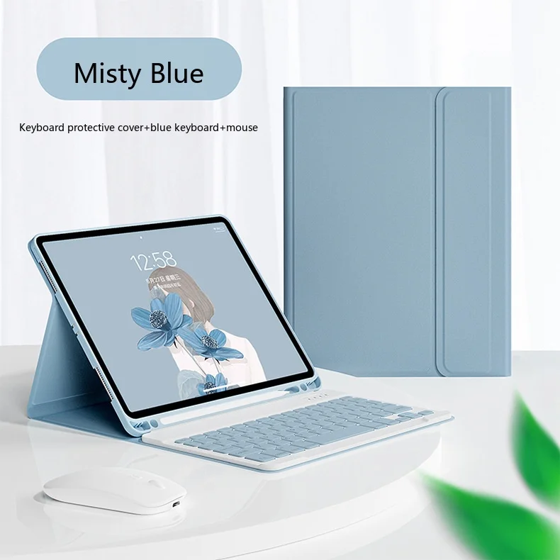 iPad-Tastaturhülle mit Bluetooth-Tastatur und Maus, kabellose Folio-Hülle für 10,9, 11 und 12,9 Zoll – Detail 15