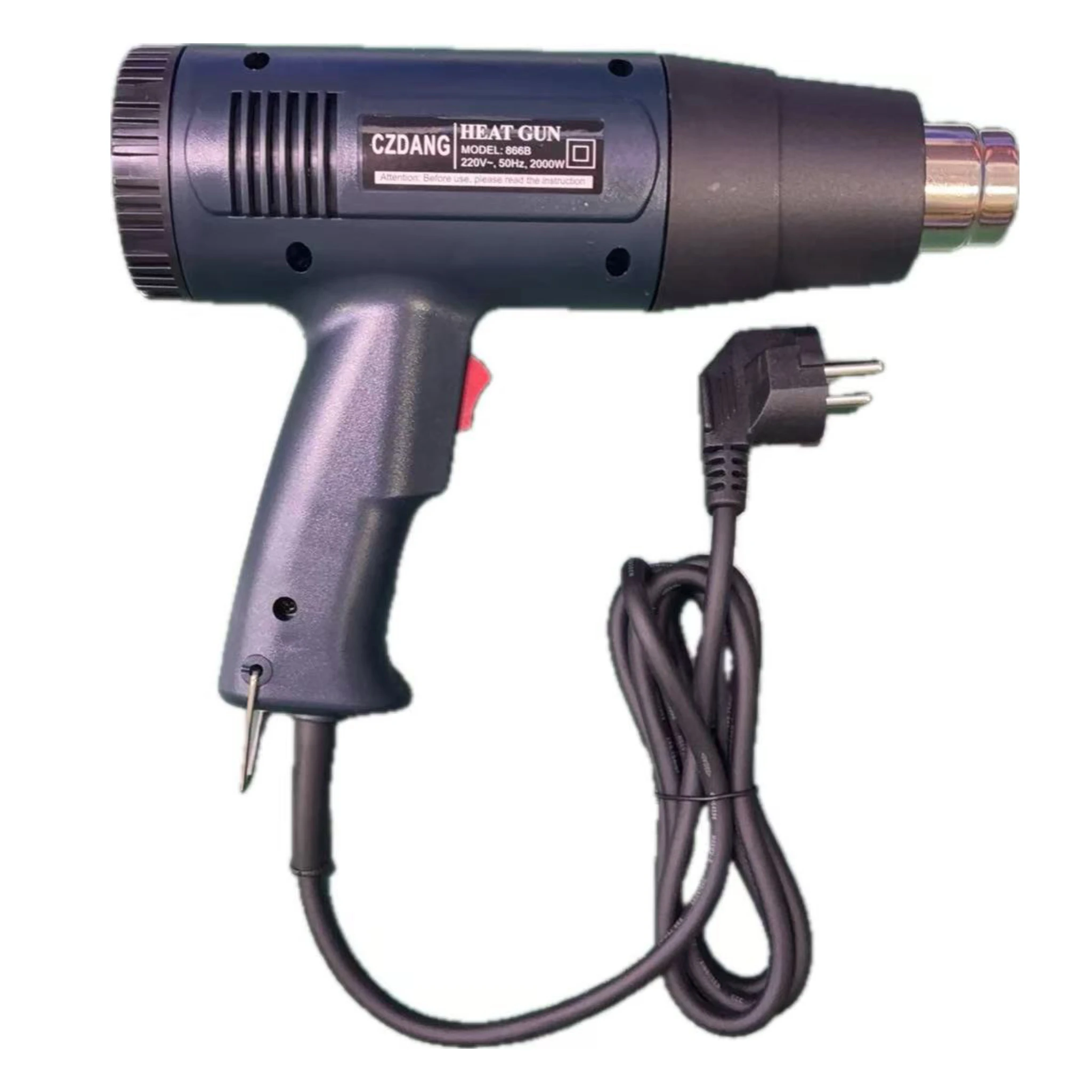 2000W Variable Temperature Industrial Home Air Heat Gun Hot/Cold for Shrinking Desoldering Bending Stripping DIY Projects