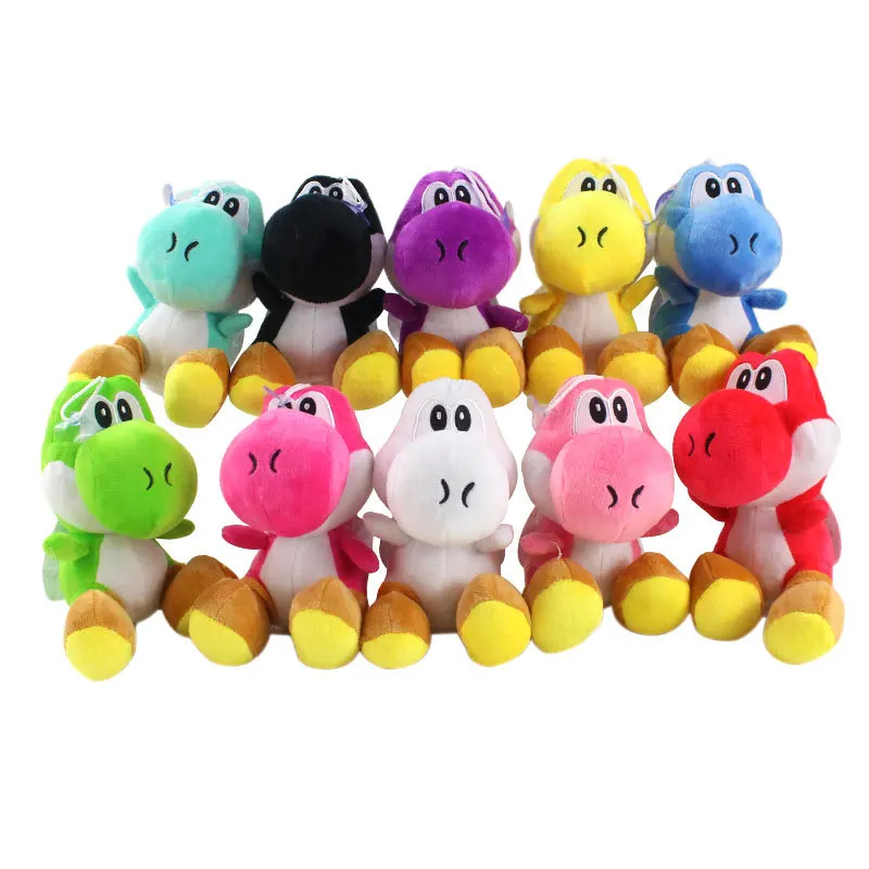 18cm Super Bros Green Yoshi Plush Toys Doll Yoshi Dragon Plush Soft Stuffed Animals Toys Gifts for Children Kids 10 Colors