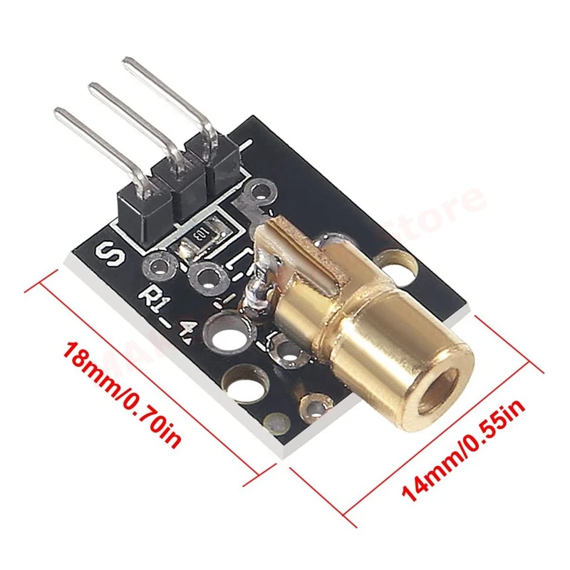 KY-008 650nm Laser Transmitter Module with Laser Sensor Module Non-Modulator Tube Laser Receiver Module Kit