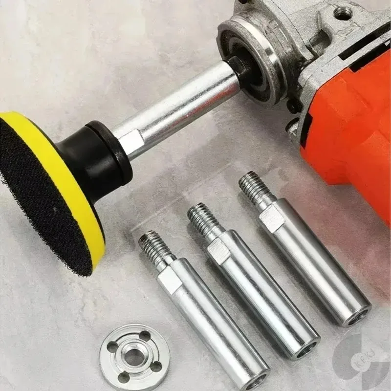 Extension de meuleuse d'angle, bielle de polissage, adaptateur de 80mm, filetage M1 avec écrous pour outils électriques de réparation automobile, nouvelles pièces