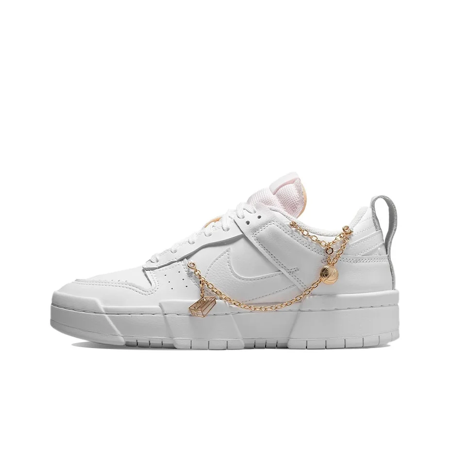Nike Dunk Disrupt Vintage Low top Skateboard Shoes Women's White DO5219-111