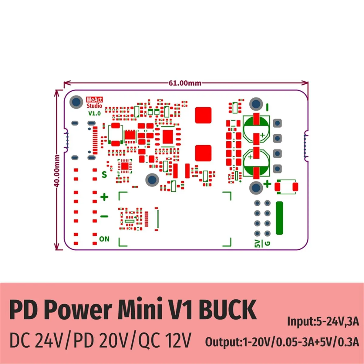

A32M New Mini DC Power Supply Lab Power Supply Adjustable 20V 3A Switching Power Supply Digital Bench Power Supply A