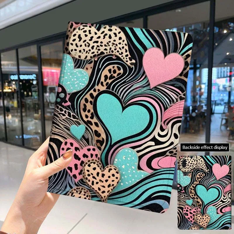 Love leopard print bow For Huawei MatePad Air SE Pro M6 M5 M2 T10s T5 10 11 12.6 11.5 12 X 10.8 Inch 10.1 Tablet Case