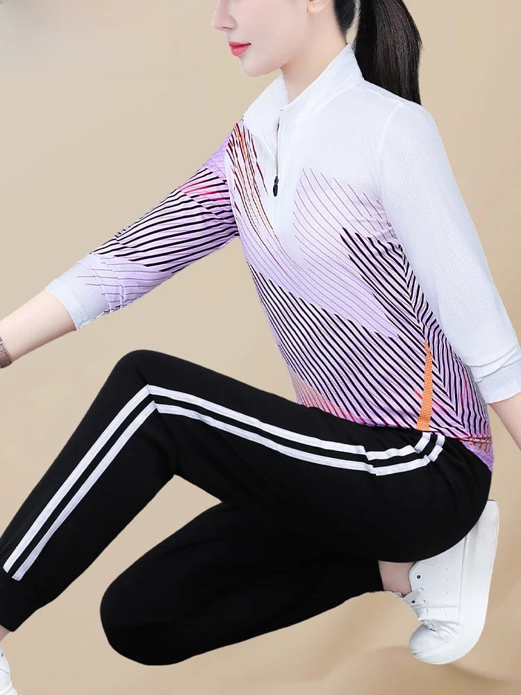 TUCANO Qui-Conjunto de ropa deportiva seca para mujer, traje informal fino de dos piezas, ropa deportiva informal para mamá, primavera y otoño