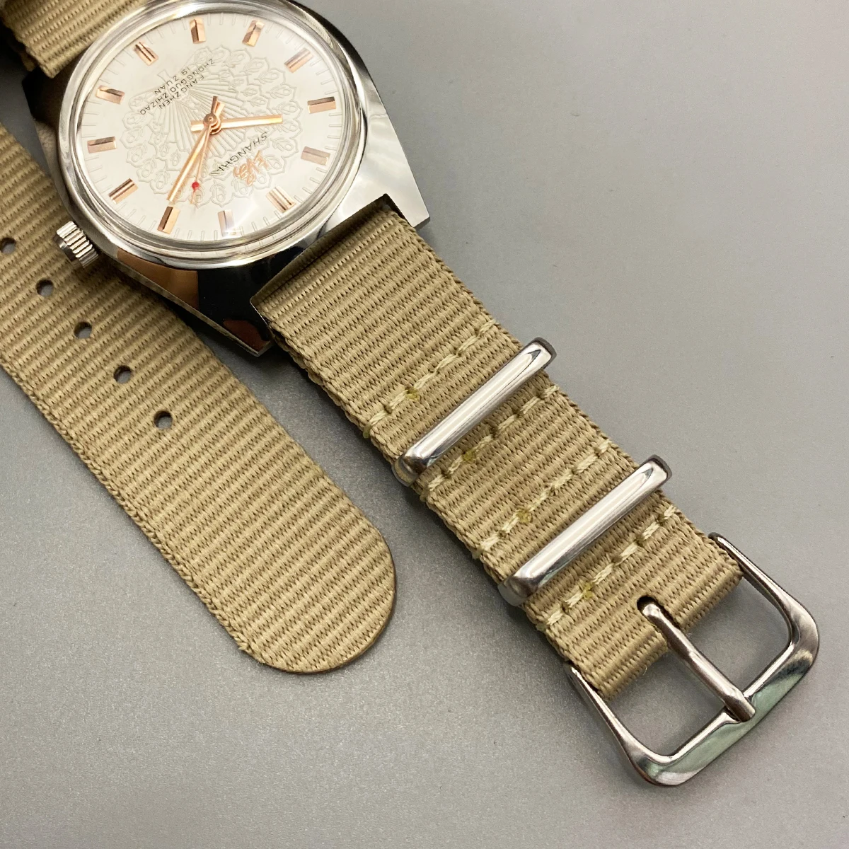 شنغهاي 36MM اليد الرياح الميكانيكية ووتش 7120 للماء باوهاوس تصميم ووتش للرجال بالجملة