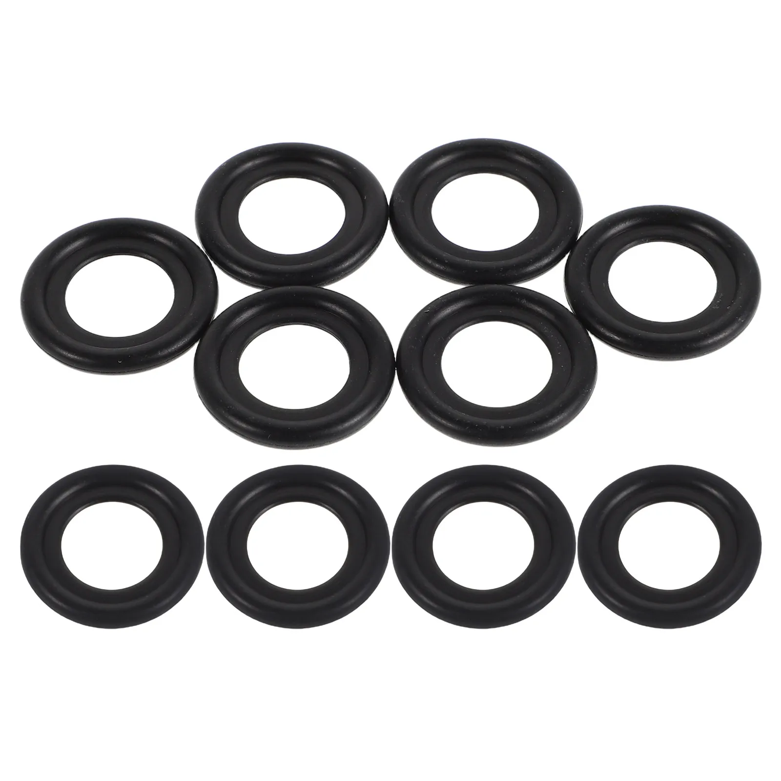 10Pcs Oil Drain Plug Gasket Kit Rubber Crush Washer for Engine Oil Pan Seal Leak Proof Automotive Maintenance Replacement Parts