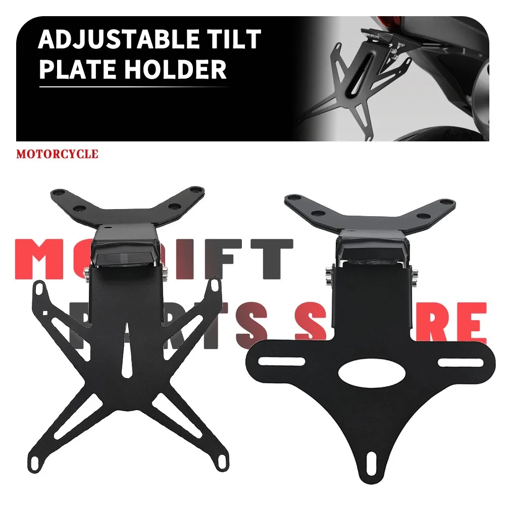 

Motorcycle For Yamaha T-MAX 560 TMAX560 2022-2025 Adjustable License Plate Holder Bracket Rear Tail Tidy Fender Eliminator Kit