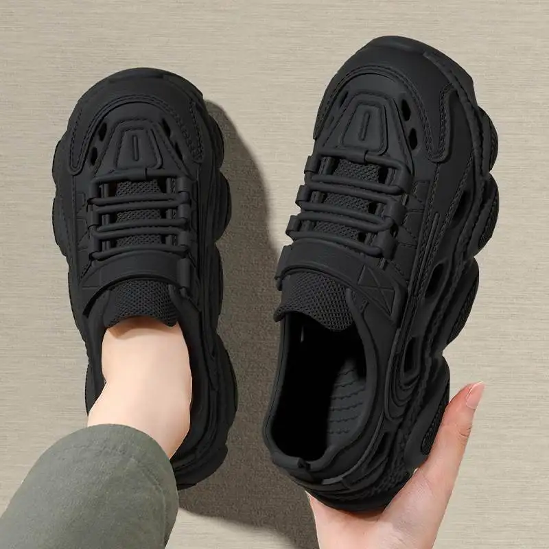 

Мужские летние сандалии Thi Bot, водонепроницаемые пляжные нескользящие тапочки, дышащие повседневные слипоны без запаха для ног