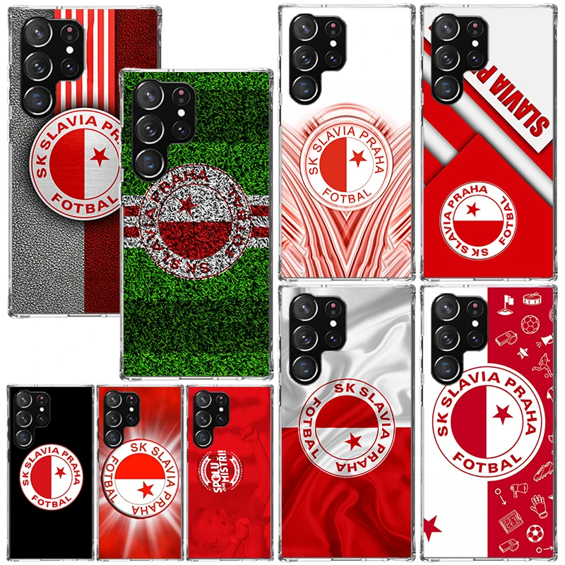 Sk Slavia Praha Czech Republic Phone Case For Samsung Galaxy S24 S23 S22 S21 Fe S20 Ultra S10 S9 + S8 Plus S10E Art Fundas Back