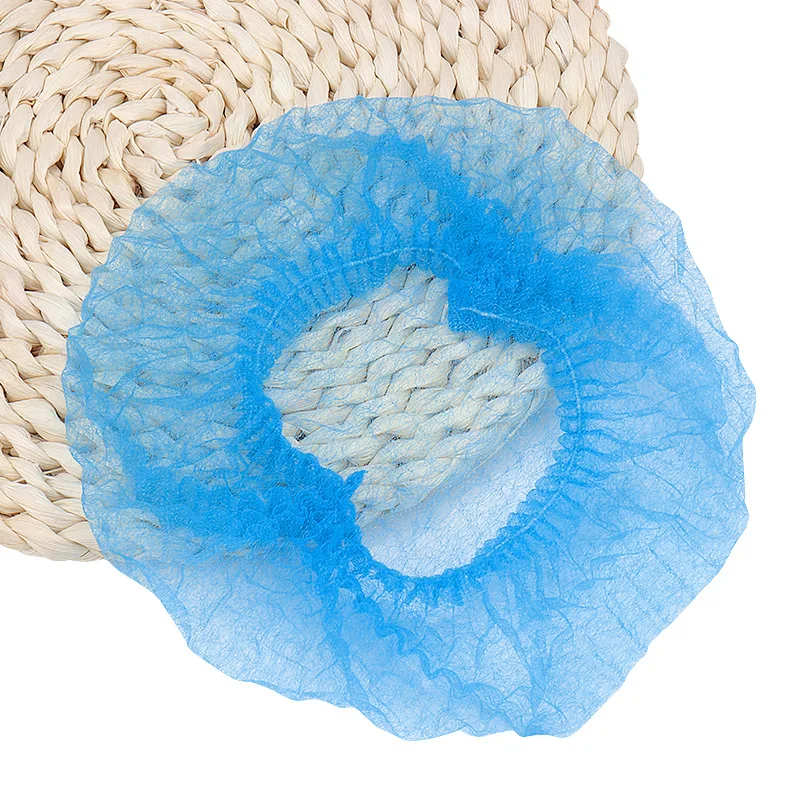 100pcs Disposable Non Woven Fabric Hat Elastic Sterile Cap Eyelash Extension Head Cover Spa Salon Beauty Accessories Makeup Tool