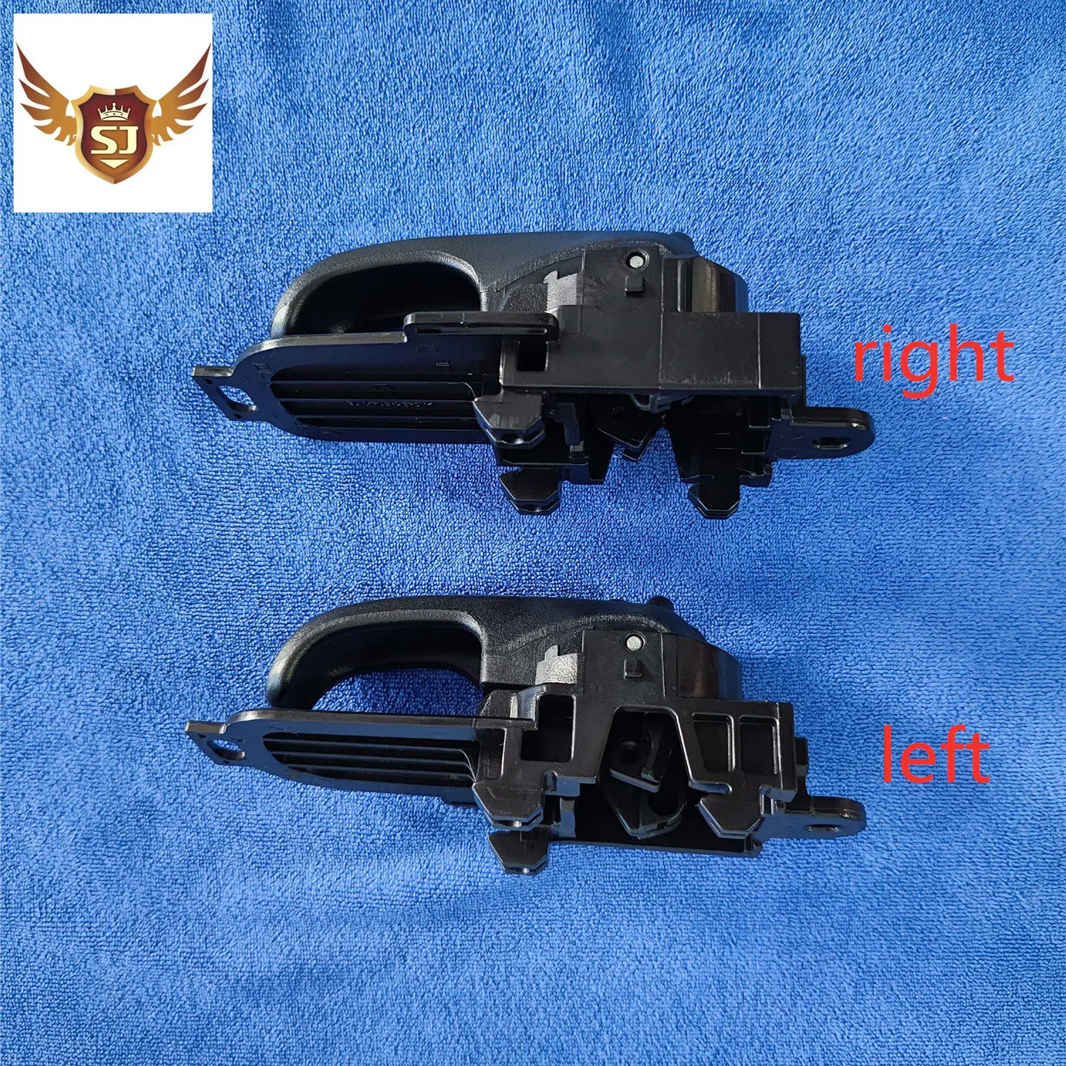 interior Door Handle for Nissan Tiida, texture Black, Left and Right, 2004, 2005, 2006-2011