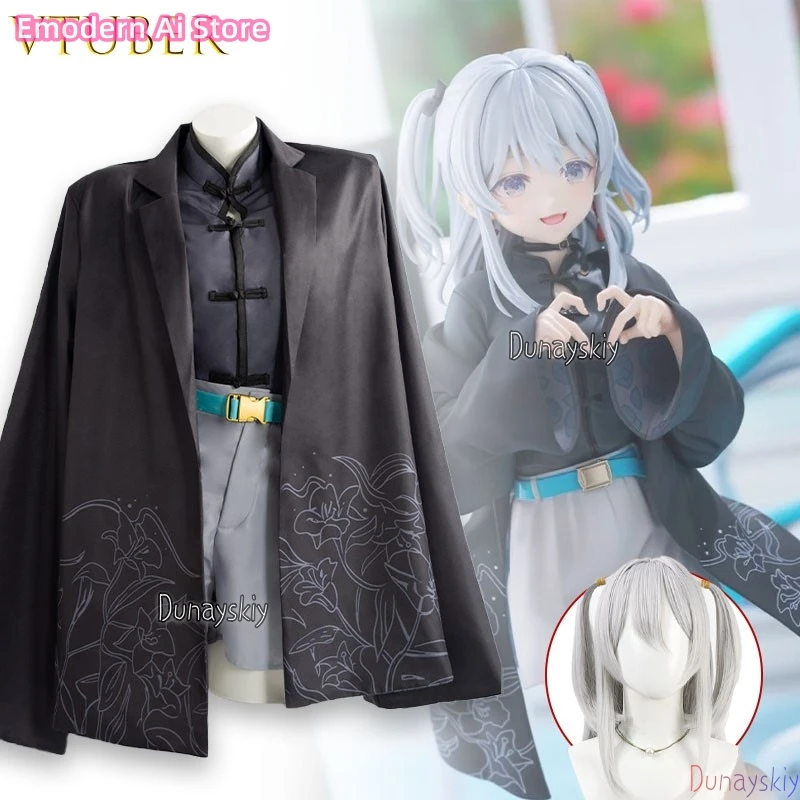 ‌ ‌ ‌ ‌ Disfraz de Cosplay de VTuber Nekomimi Tororo, Disfraz de Personaje de Anime, Traje de Juego de Rol, Abrigo, Disfraz para Fiesta de Navidad, Disfraz de Halloween