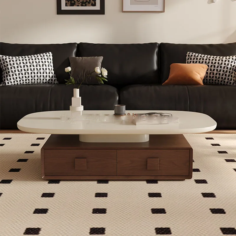 Organizer Designer Coffee Table Writing Living Room Modern Luxury Storage Drawers Side Table Moving Meubles Home Furniture