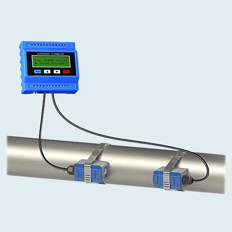 Digital Ultrasonic clamp-on Flow Meter Price Pure Liquid Ultrasonic Flowmeter