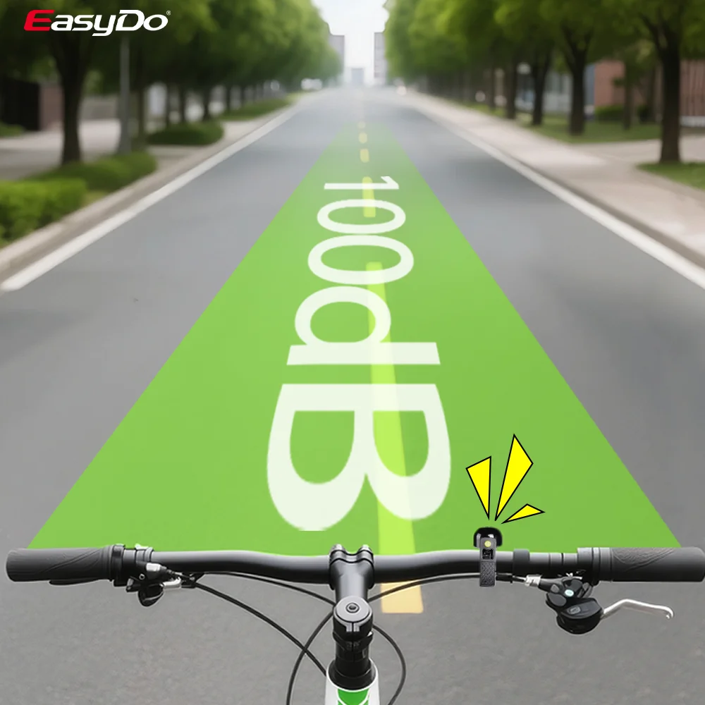 Easydo Alloy Bicycle Bell Adult Child Bike Horn Clear Loud Sound Anti-slip Wrench Rust-Free MTB Road