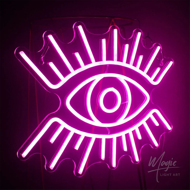 LED Evil Eye Neon Sign Wall Art Decor Neon Sign Lights  Anime Neon Sign for Bedroom Wall Decor 10 Colors