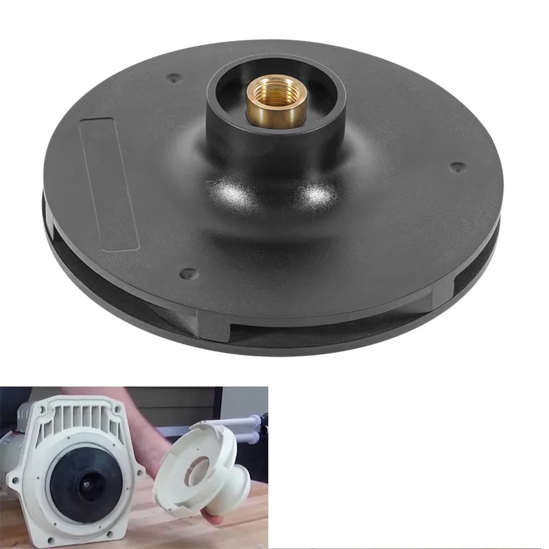 073129 Pump Impeller Replacement Fit for 1-1/2 HP WhisperFlo Pump Impeller for Pool and Spa Pump, Black