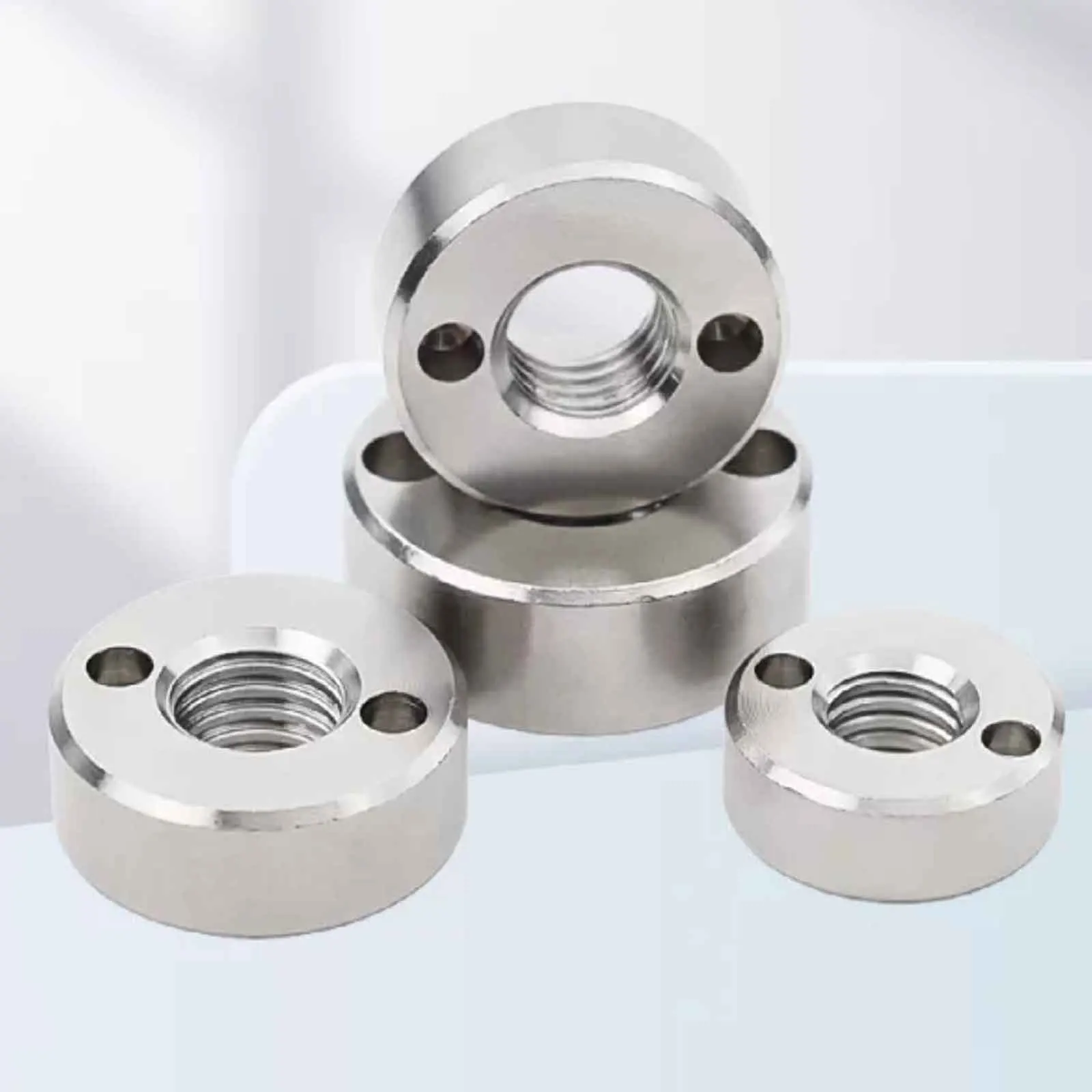 1/3pcs M3 M4 M5 M6 M8 M10 M12 304 Stainless Steel GB815 End Face Drilled Round Nut, Anti-Loose Fastening Nut