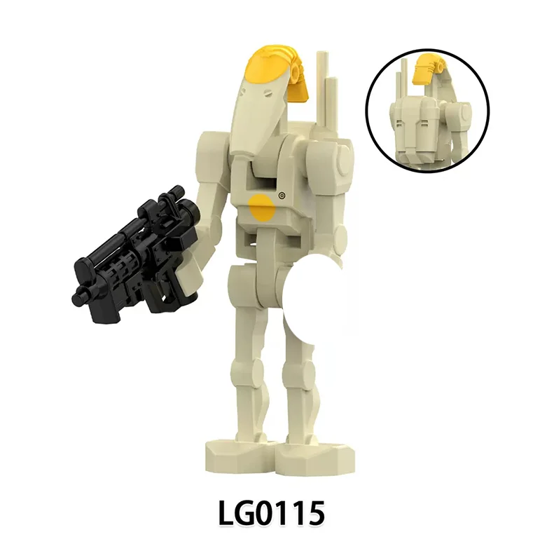 LG0115-LG0122 Baustein-Krieger-Modell Bausatz Actionfiguren Pilot Kompatibel mit Kommandodroide Modell-Bausteine Set Geschenke Spielzeug