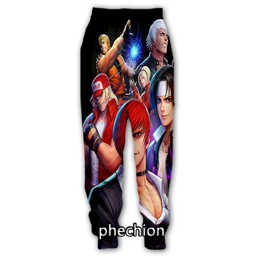 Phechion New Men/Women King of Fighters 3D Printed Casual Pants Streetwear Loose Sporting Long Trousers K171