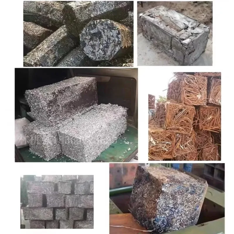 Customized Mini Scrap Metal Baler Pressing Machine Compressing Baling Machines Metal Compression Baler