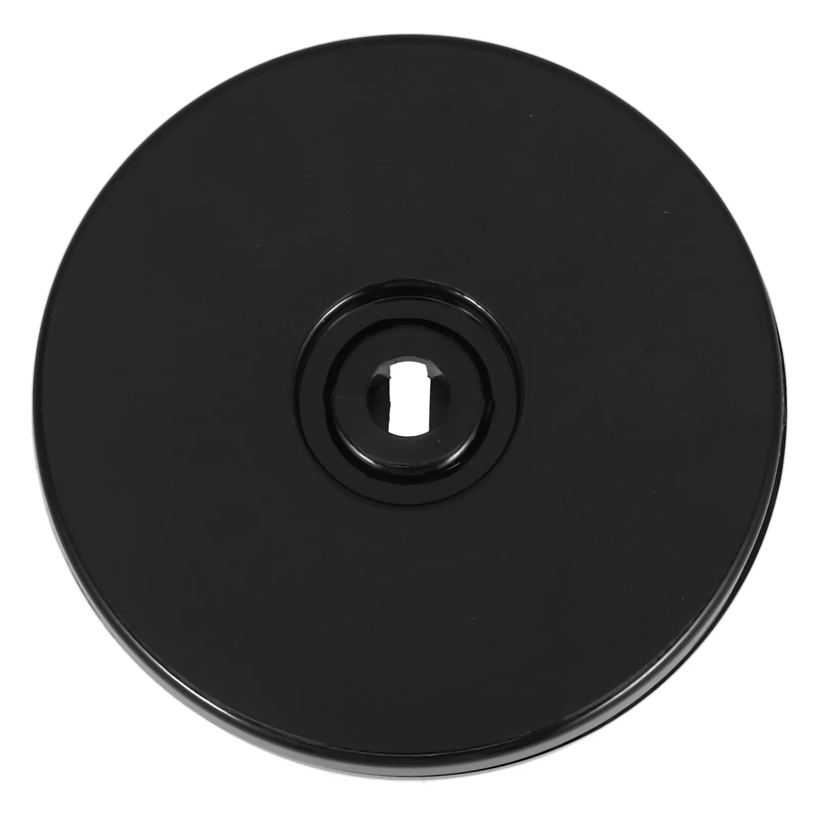 

360 Degree Rotating Base Black Acrylic Turntable Organizer Swivel Spice Rack For Kitchen Pantry Bathroom 75Mm Display