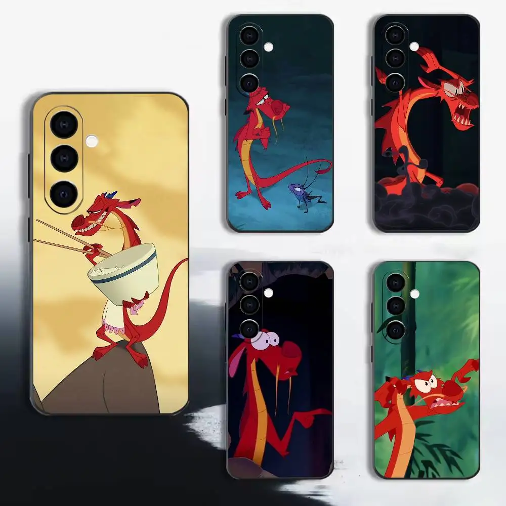 M-Mushu snarky and funny  Phone Case For Samsung A72,A71,A72,A70,A53,A52,A51, Black Soft Cover TPU