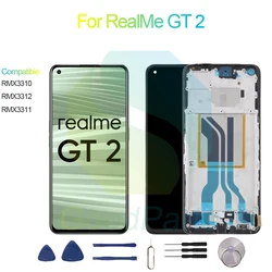For RealMe GT 2 Screen Display Replacement 2400*1080 RMX3310, RMX3312, RMX3311 For RealMe GT 2 LCD Touch Digitizer Assembly