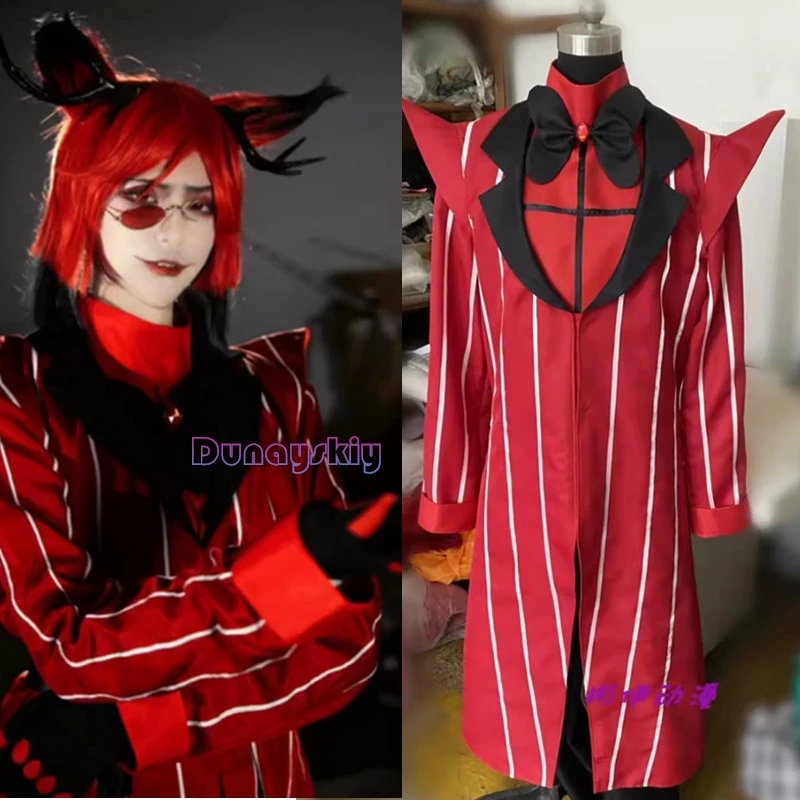 Anime Hazbin Cosplay Hotel ALASTOR Uniform Costume Uniform Suit Outfit Halloween Carnival Costume For Adult Hazbin Cos Hotel