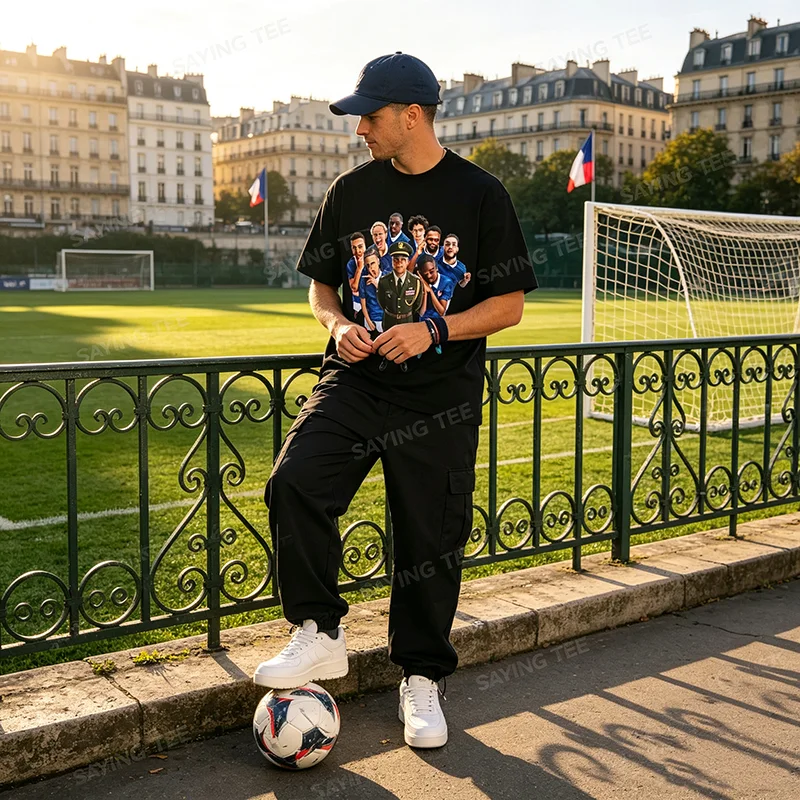 2026 Dictador Kylian Mbappé Meme Grafik T-Shirt – Fußballteam-Match-Trikot mit Champion-Grafik – Y2K Herrenmode-Kleidung – Detail 6