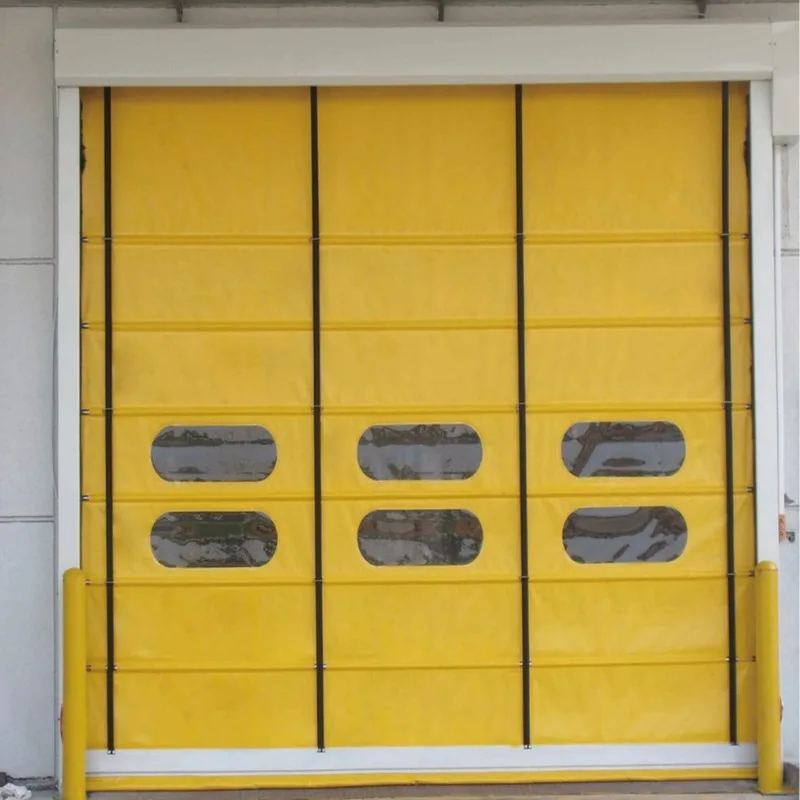 Strap-on PVC fast door, electric wind-resistant garage fast door