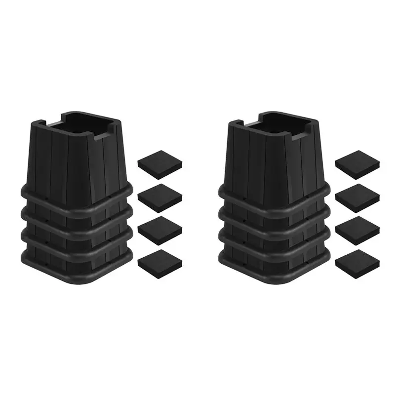 

Подставки для кроватей A25I-Bed Risers Heavy Duty, регулируемые подставки для мебели для кроватей, диванов, столов, стульев, выдерживают до 1500 фунтов, комплект из 8 штук.