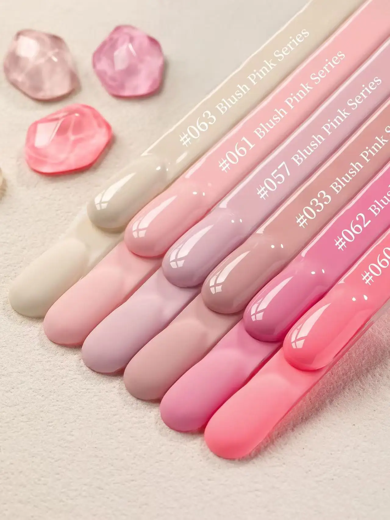 XEJAYI 6pcs Candy Sugar Gel Nail Polish Set UV LED Soaking Nail Gel, Semi-Permanent, DIY Salon Quality Nail Art Gel