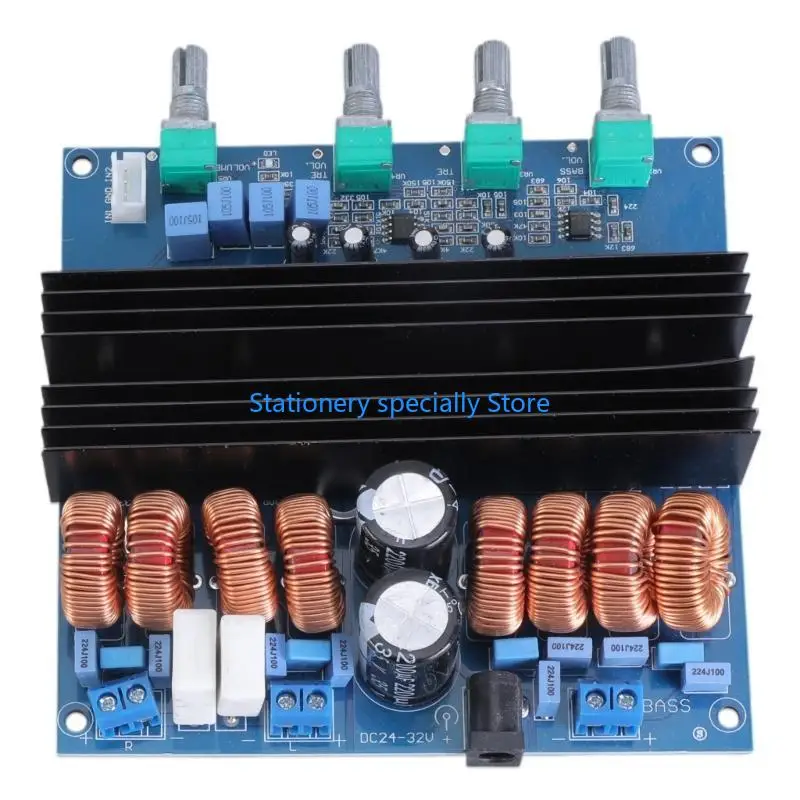 

P0RB Portable TDA7498E 2.1-channel Digital Amplifier Board 2.1CH Module Plate for DIY