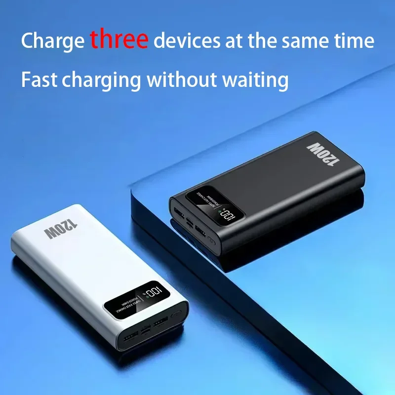 VIVO 200000mAh قدرة عالية 120 واط شحن سريع للغاية 3C شهادة قوة البنك بطارية عرض قوة البنك آيفون Xiaomi