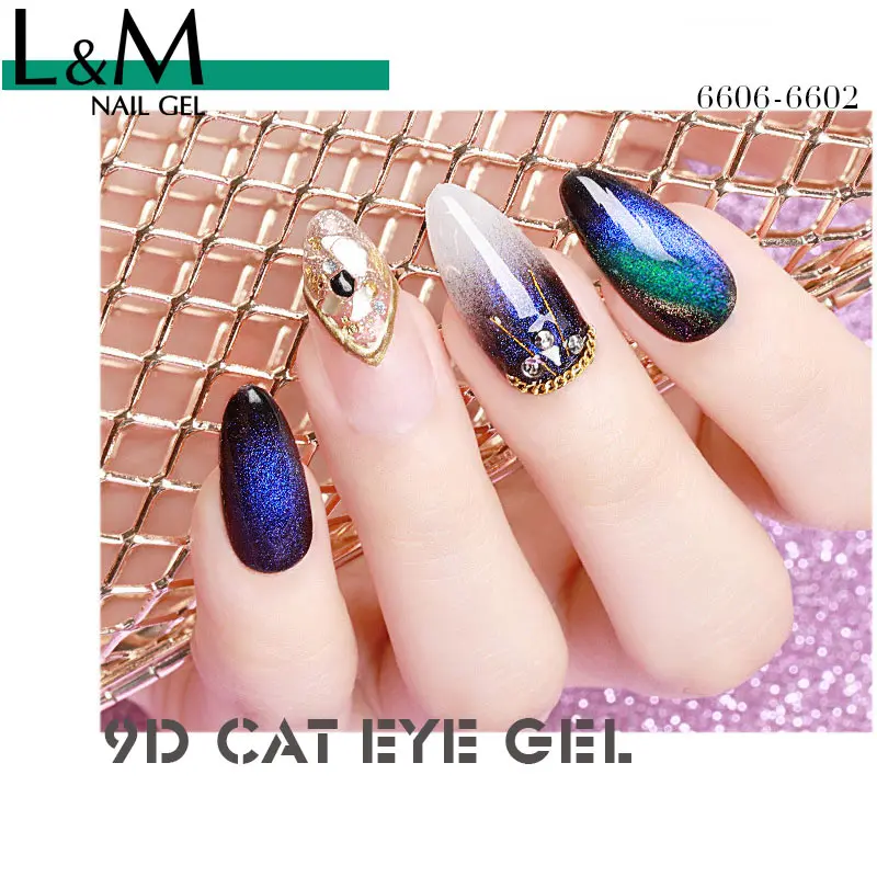 Ibdge15ml เล็บเจล 9D CAT EYE GEL SERIES Varnis กึ่งถาวร UV เจลเล็บเจล