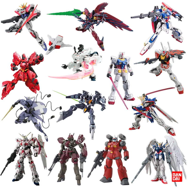 Bandai GUNDAM Action Figure Models ZETA GOD Wing Gundam RX-78AL ATLAS Gilbow SAZABI Epyon Daisy Ogre Gilbow RX-78 GUNDAM Toys