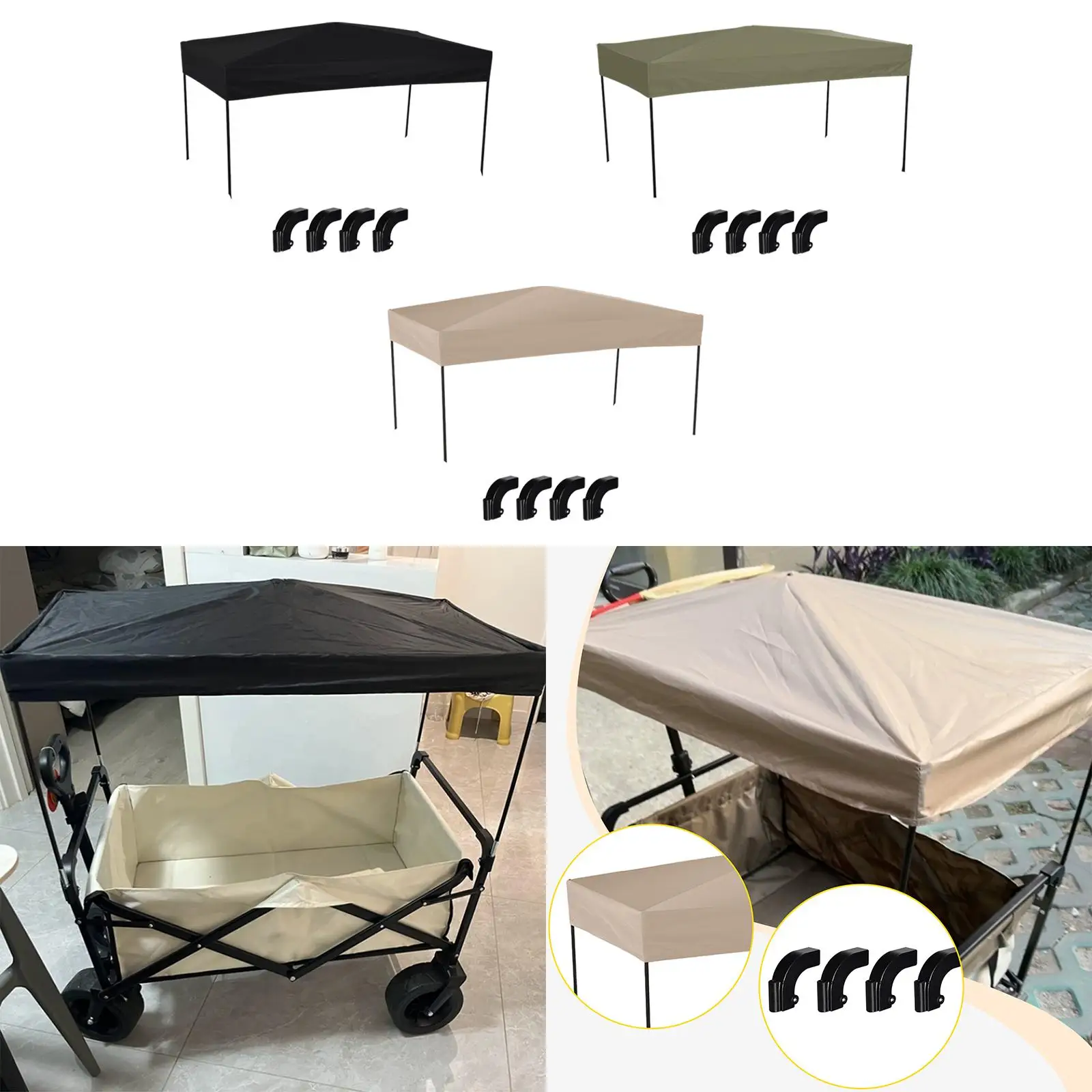 

Тент-навес для тележки: прочный, надежный, вентилируемый, для складных кемпинговых ковриков и приключений