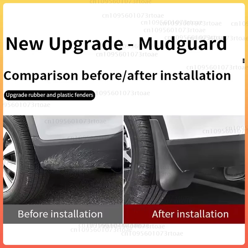 ل VW ID4 Volkswagen ID.4 2020 ~ 2025 2021 2022 واقيات الطين الأمامية والخلفية واقيات الطين والرذاذ ملحقات الحاجز المضيئة #5