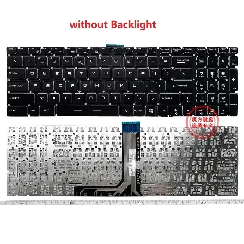dl+New US Keyboard for MSI MS-16U6 16U1 17E7 17F2 17F4 7RFX GP65 GE75 GP73 Laptop Keyboard Backlight
