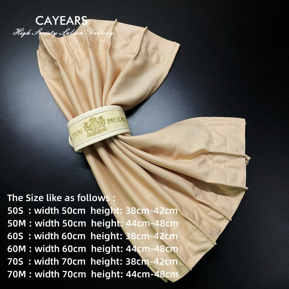 Cayears 2Pcs JDM Junction Produce Luxury Car Window Curtains Shade Valance Leather Golden JP Straps Beige Uv Protection