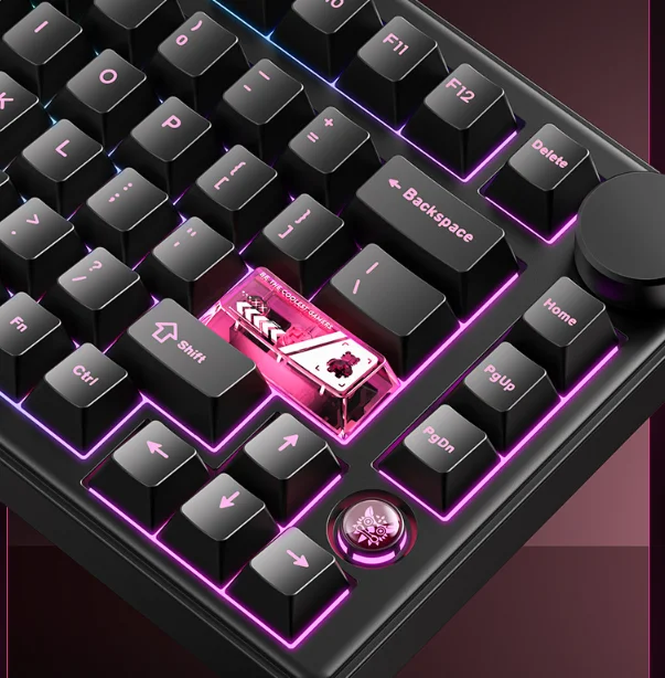 Onikuma Mt706 メカニカルキーボード - トリプルモードワイヤレス (2.4g/Bluetooth/有線)、eスポーツゲーミングPC用RGBバックライト