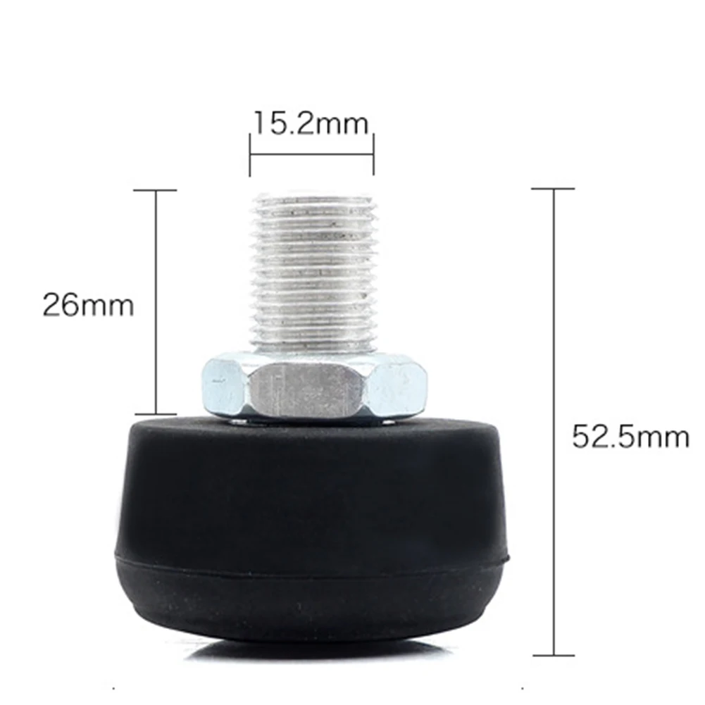 Topes de goma para patín de ruedas, 2 piezas, 15,2mm, 82A, bloque de freno con tornillos, accesorios para patinaje sobre ruedas