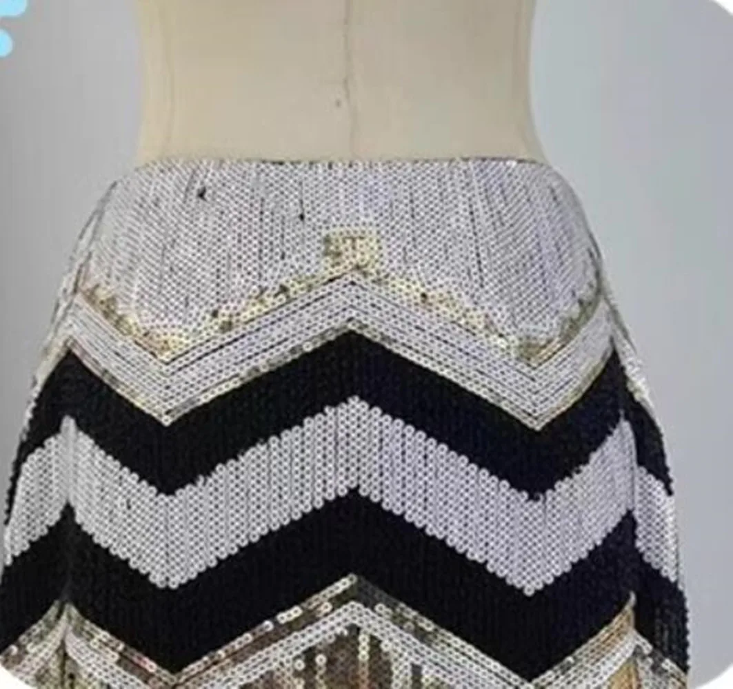 جديد ربيع وصيف 2025 تنانير صغيرة جميلة عالية الخصر للتخسيس فتاة ساخنة رغبة نقية أنيقة ترتر تنورة قصيرة على شكل حرف a