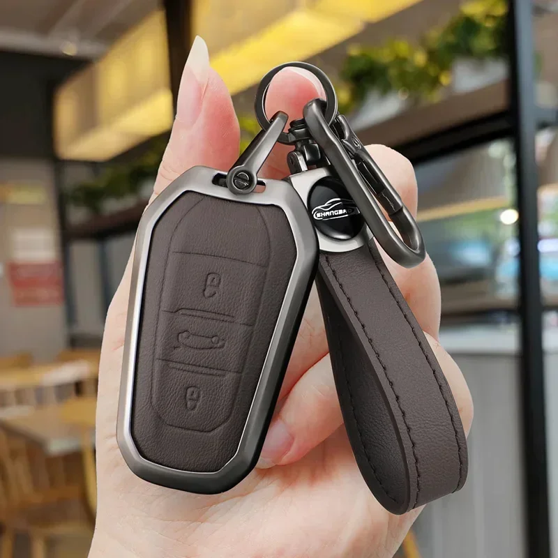 Smart Keychain Protective Cover Link Suitable For Peugeot 308 508 2008 3008 5008 Citroen C3 C5 Aircross DS5 DS6 9 3 7 Crossback