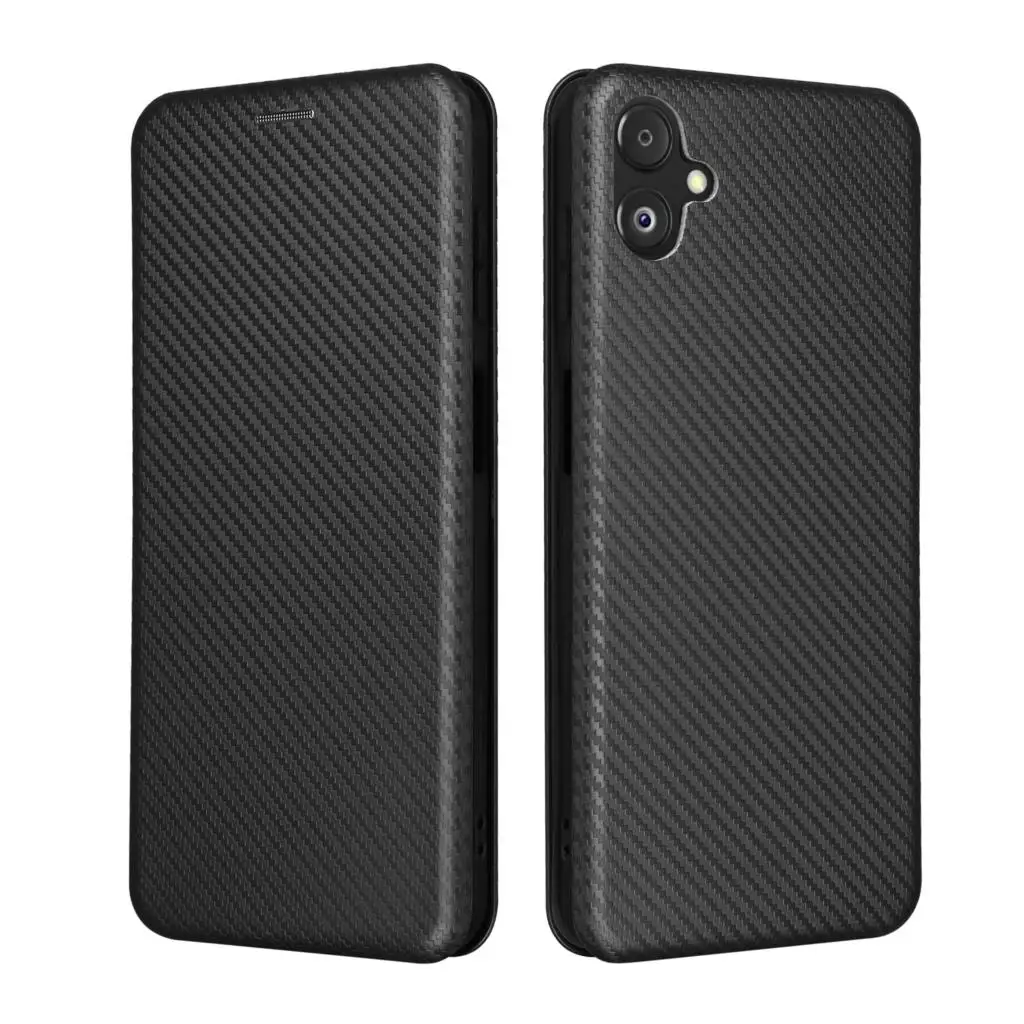 New Style For Samsung Galaxy F14 6.6inch Carbon Fiber Skin Luxury Leather Case Book Magnet Cover For Samsung F14 F 14 F1 4 Phone