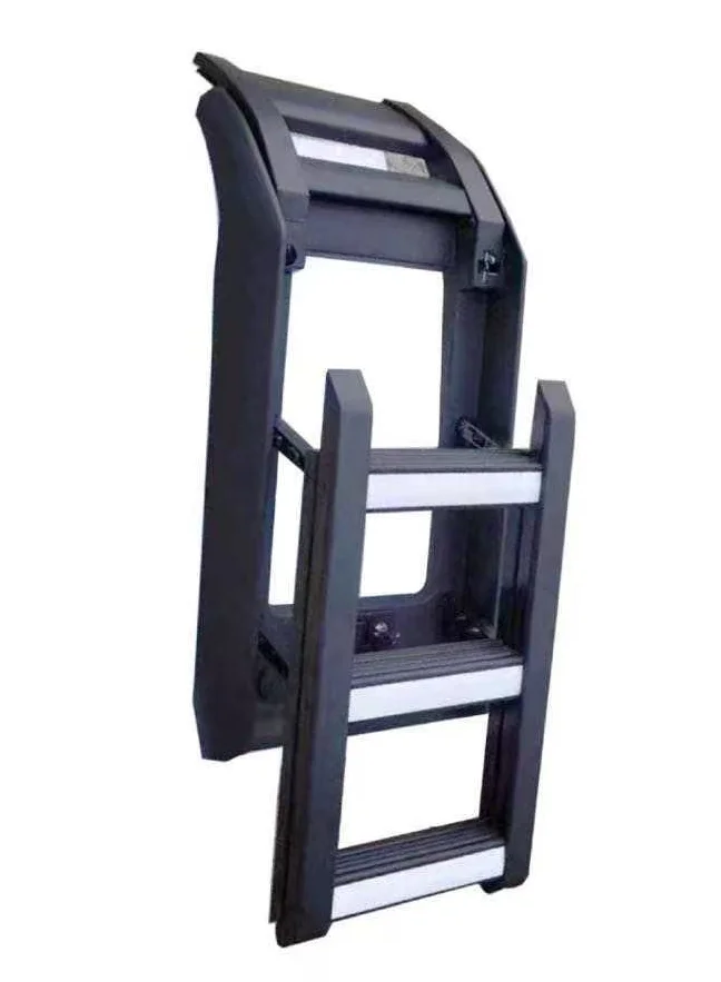 

CoolCar Pickup Truck Bed Canopy Side Installed Ladder In Stock Rack Climbing Ladder