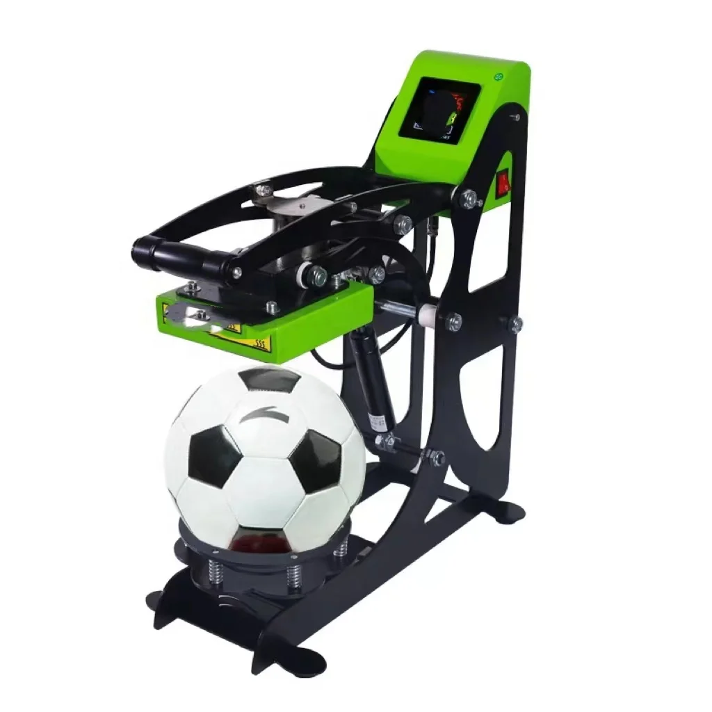 Máquina de prensado en caliente de pelota deportiva, prensa de transferencia de calor de bola abierta automática para máquina de impresión de logotipo de baloncesto y fútbol