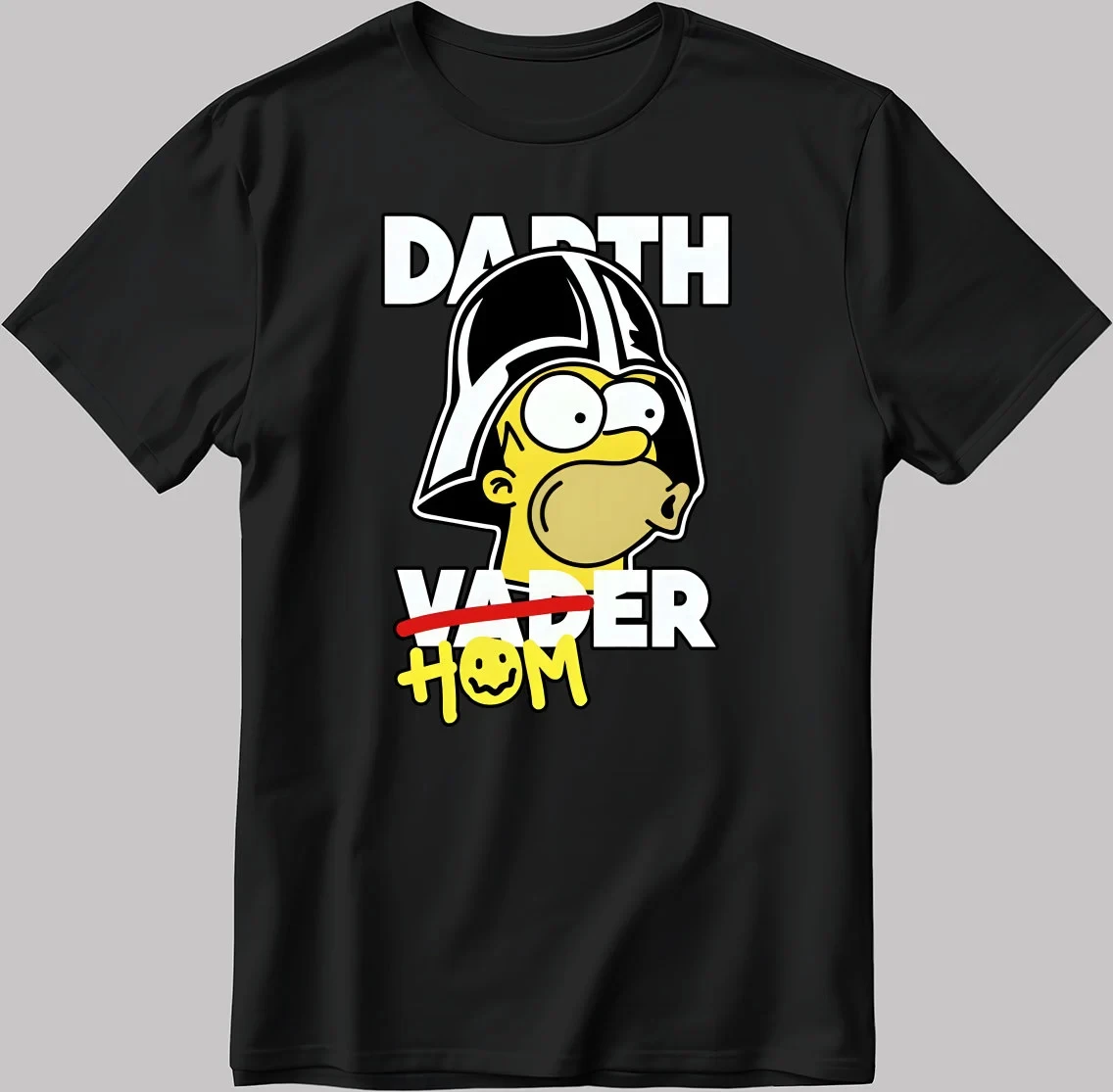 تي شيرت The Simpsons Homer J. Simpson من القطن الخالص المطبوع للرجال والنساء، تي شيرت كاجوال مريح بأكمام قصيرة